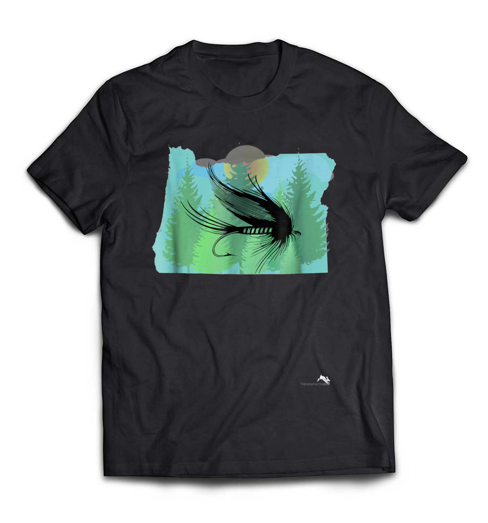 Oregon Fly Fishing T-Shirt: Celebrate Your Love for Angling